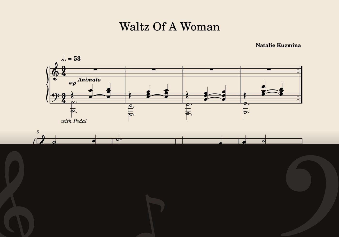 Waltz of a Woman — score preview